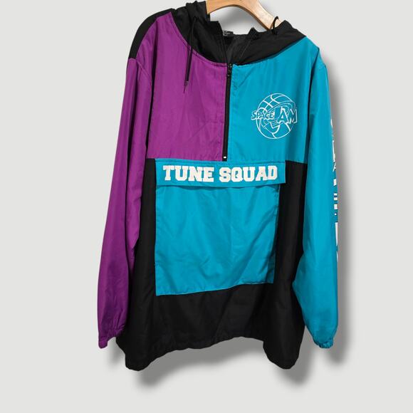 Men’s Looney Tunes Tune Squad Colorblock Anorak Windbreaker Jacket – 2XL - Picture 1 of 11